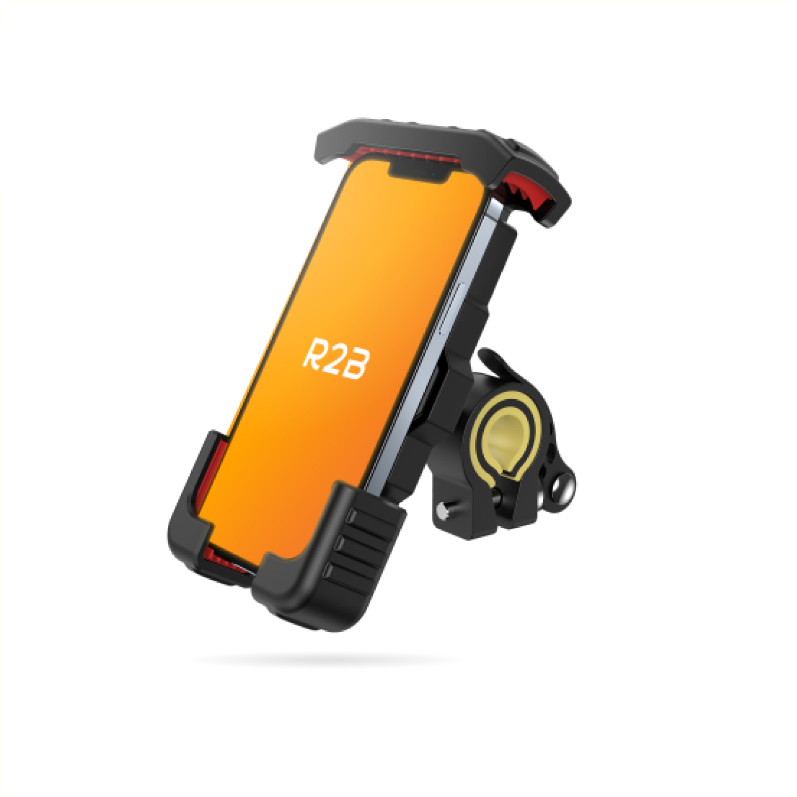 R2B Telefoonhouder 'Heavy Duty' Delft, Zwart.