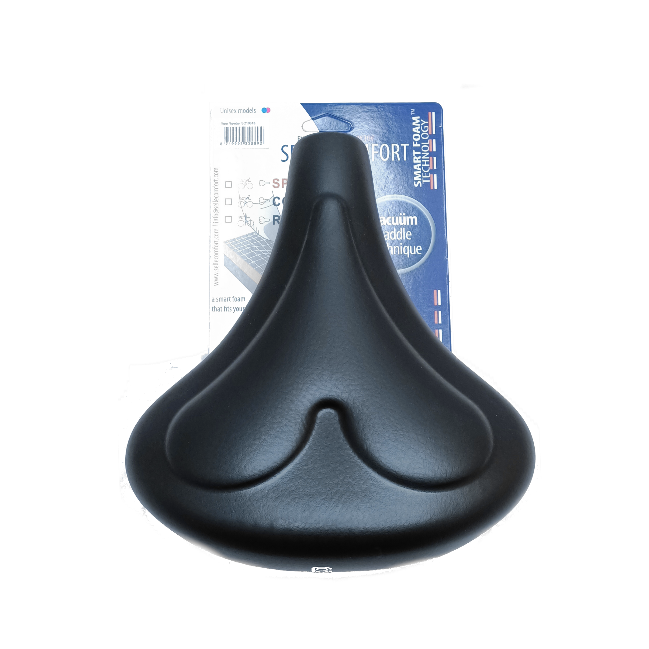 Selle Comfort zadel city smart foam hart, zonder strop