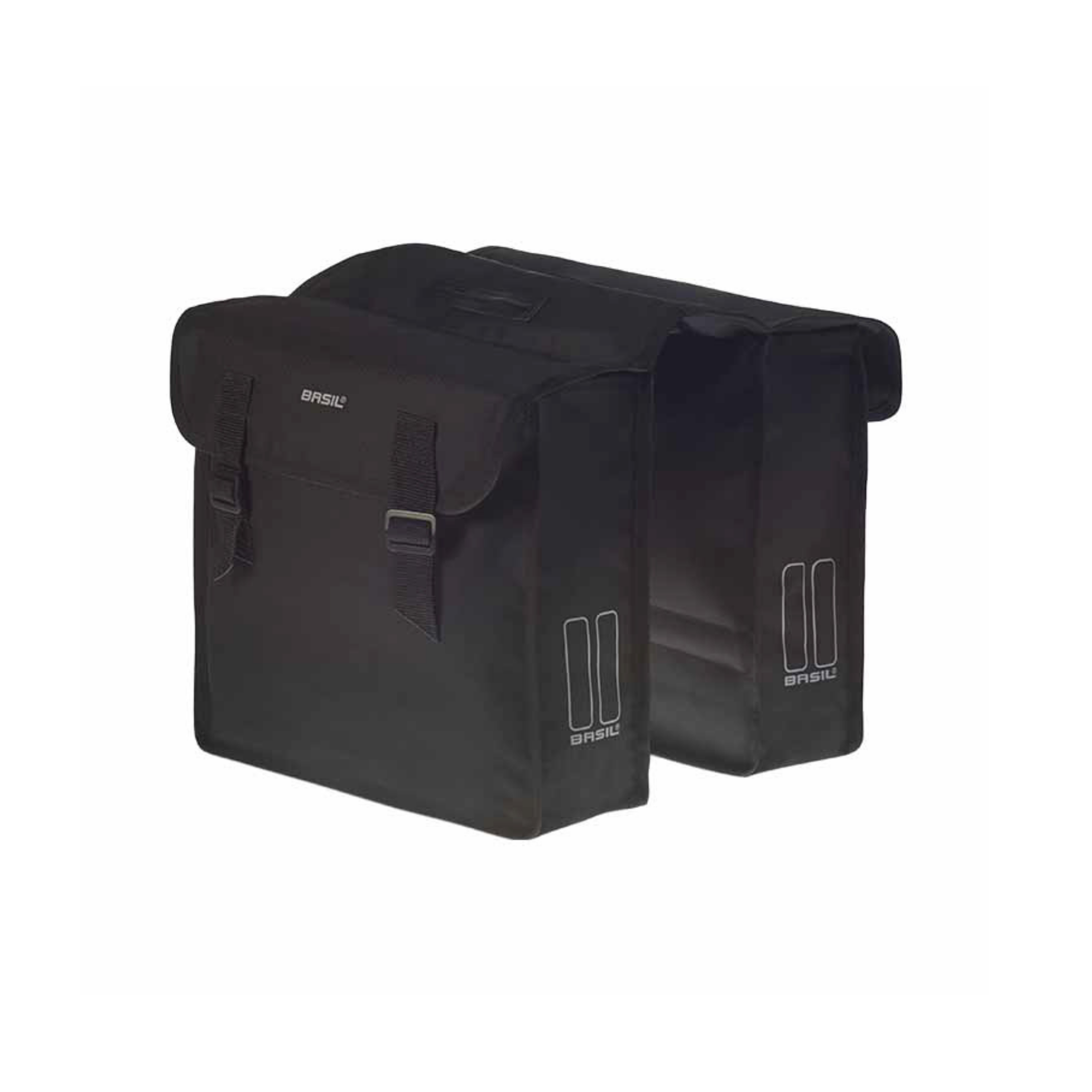 Basil Mara dubbele fietstas 26L Zwart