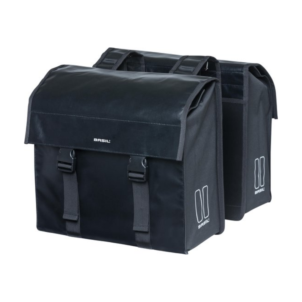 Basil Urban Load dubbele fietstas 48-53L Zwart