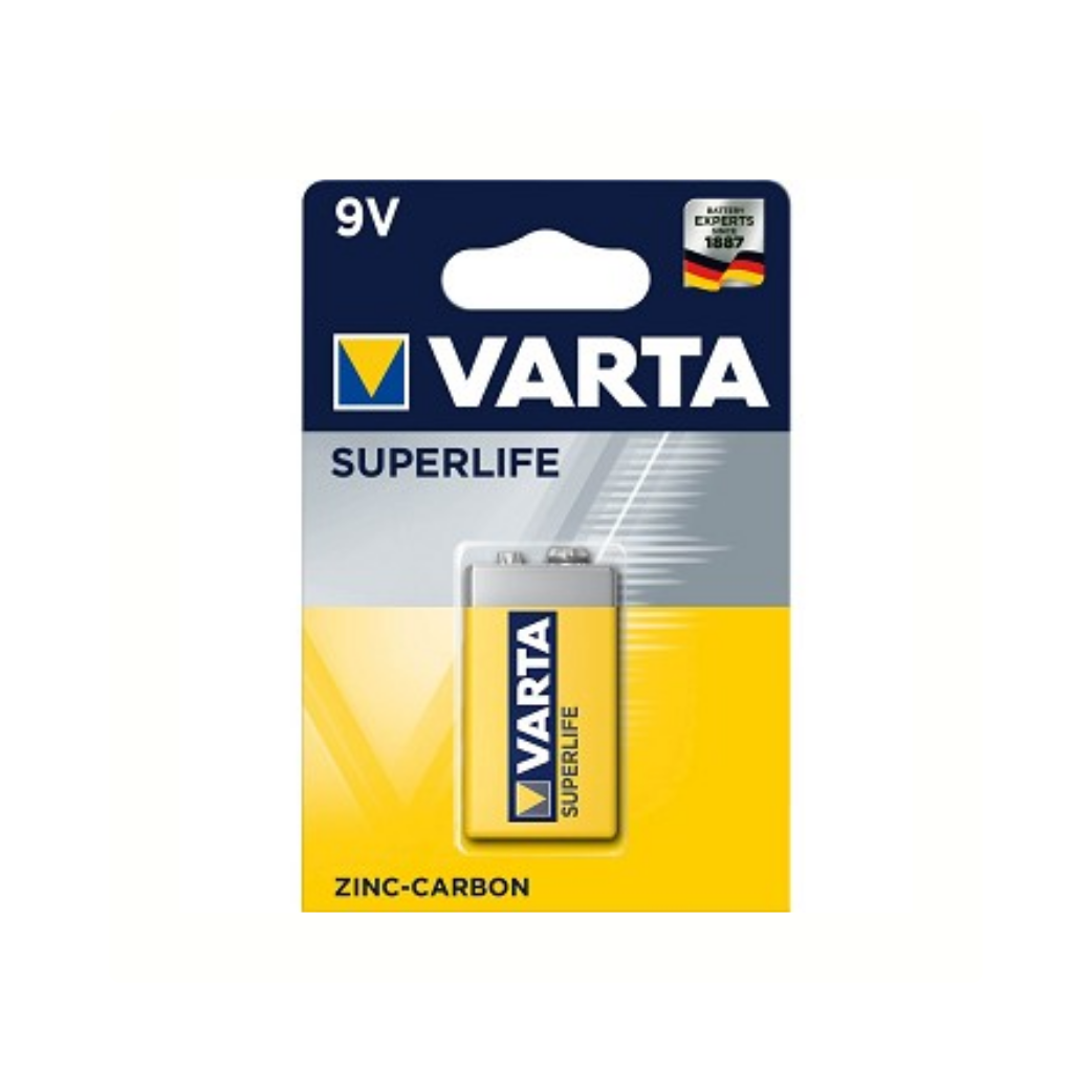 Varta 9V Superlife Zink-Carbon batterij per stuk