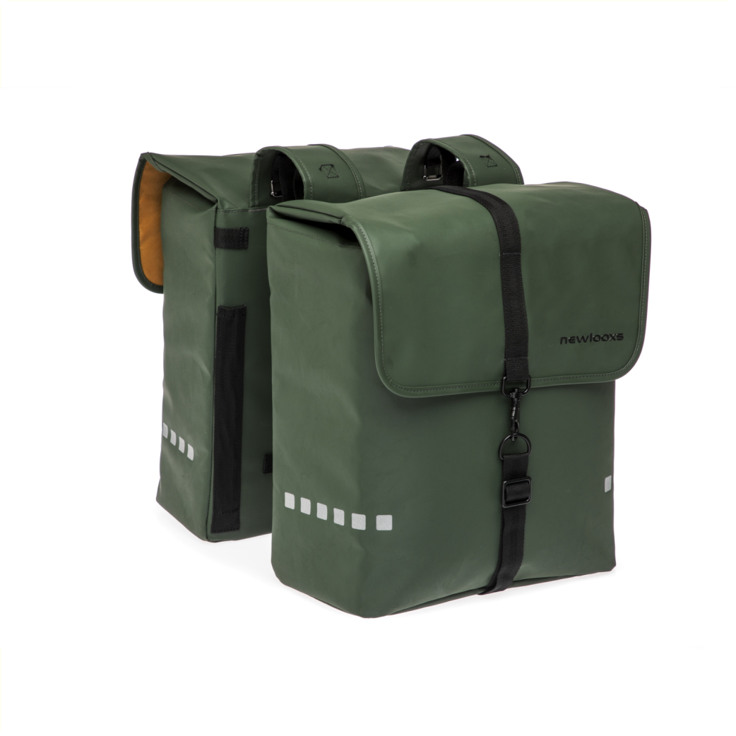 New Looxs Odense Double fietstas 39L groen