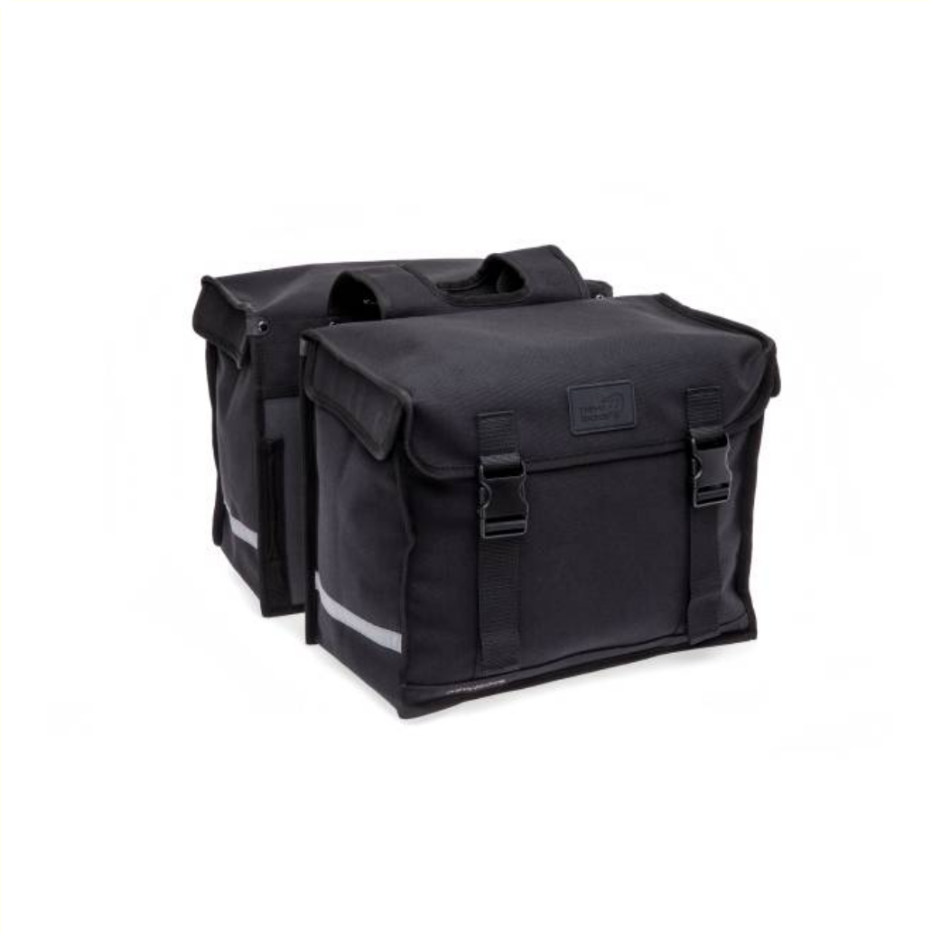 New Looxs Dubbele fietstas Camping 66L Zwart