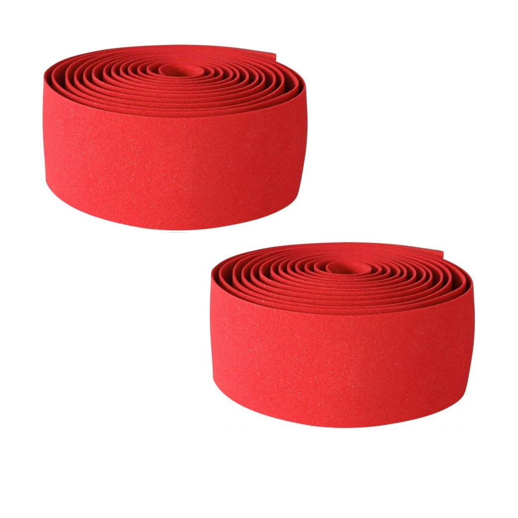Tecora stuurlint kurk-look ø2.5x30mm 2.00m, rood
