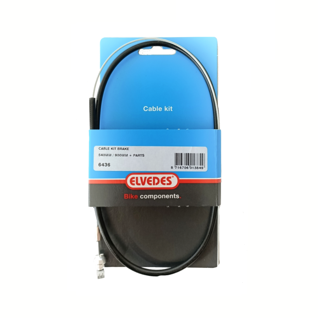 Elvedes Voorremkabel Zwart  0.45-0.90m (ton)