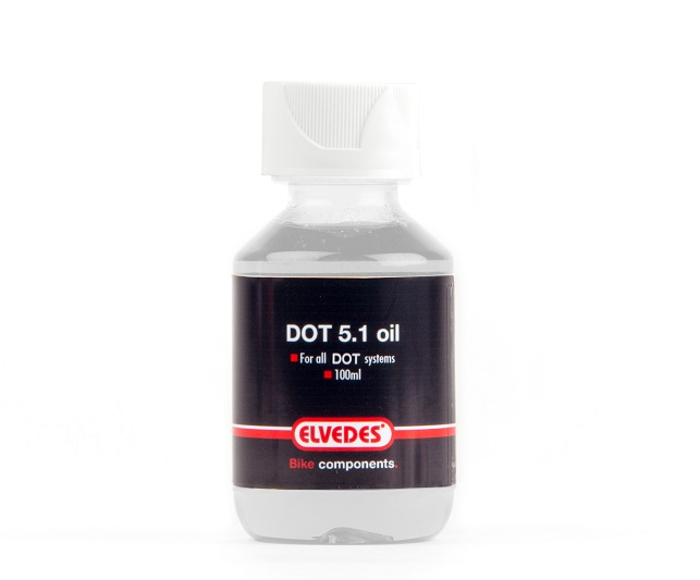 Elvedes DOT 5.1 olie voor alle DOT remsystemen. Flacon 100ml