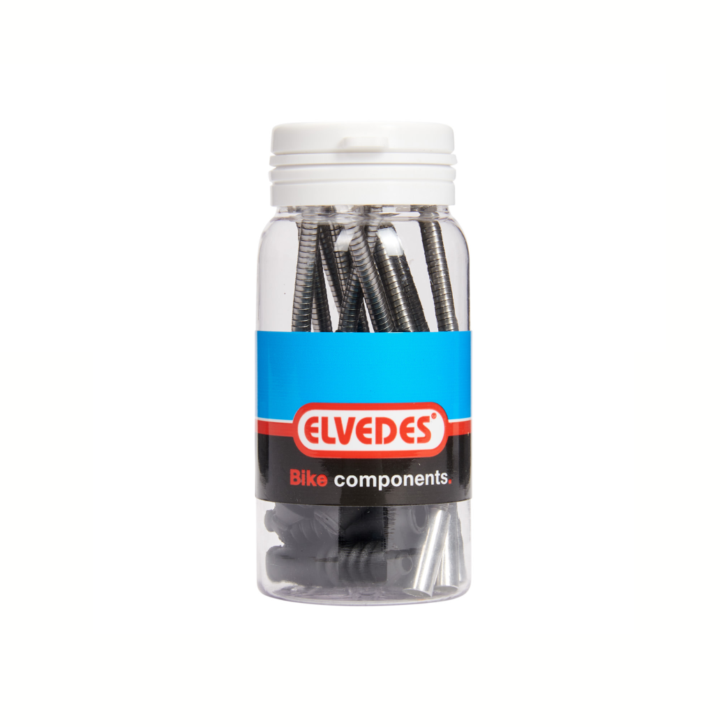 Elvedes RVS V-brake pijp flexibel 5.0mm. 10 in pot