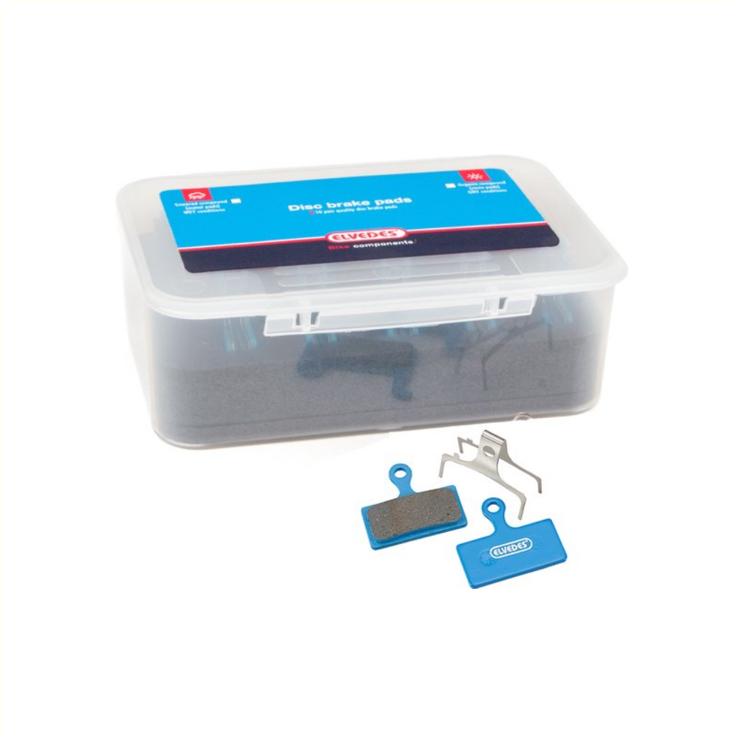 Elvedes Organische Schijfremblokjes voor Shimano per 10 paar