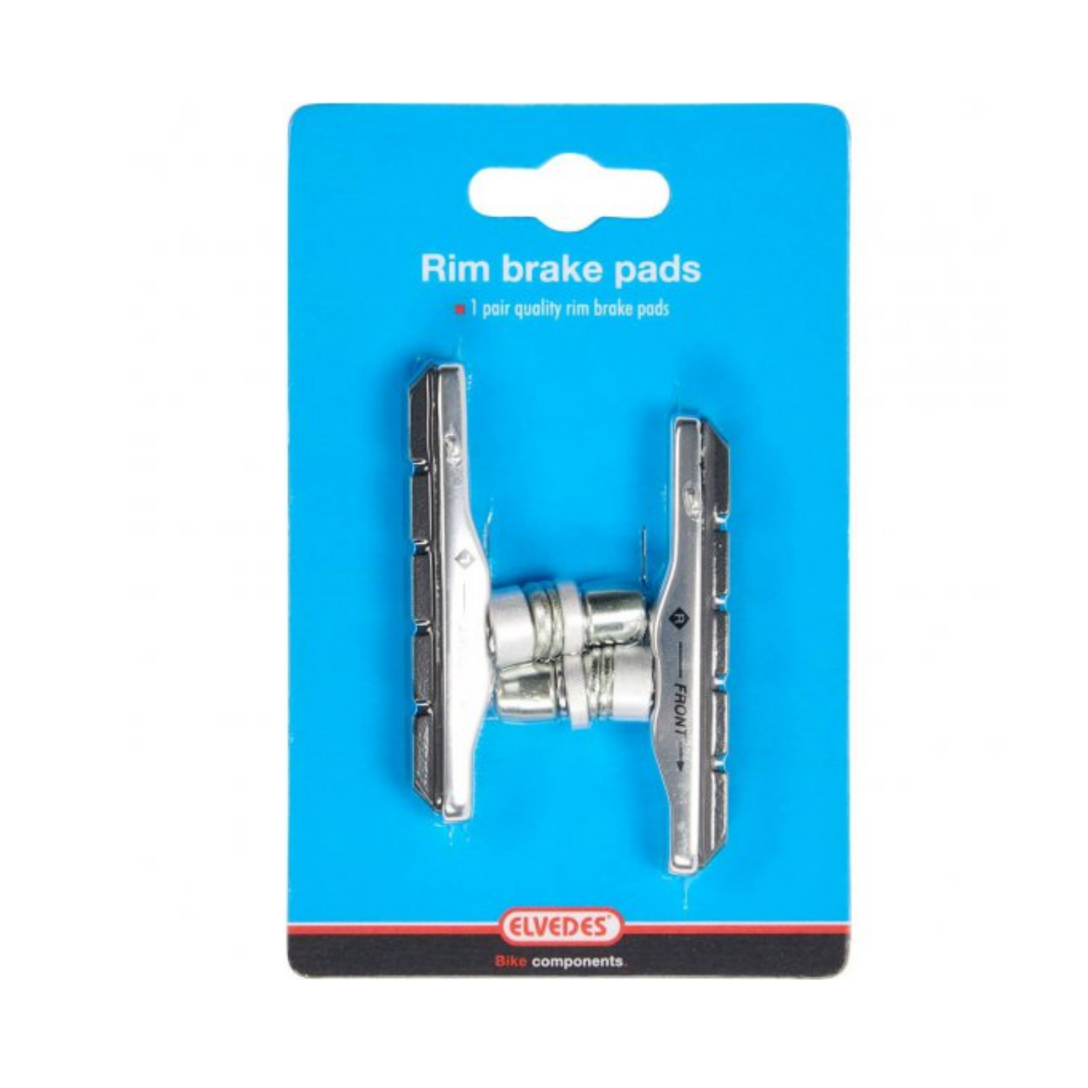 Elvedes V-brake remblokken 72mm  zwart, met aluminium cartridge per paar