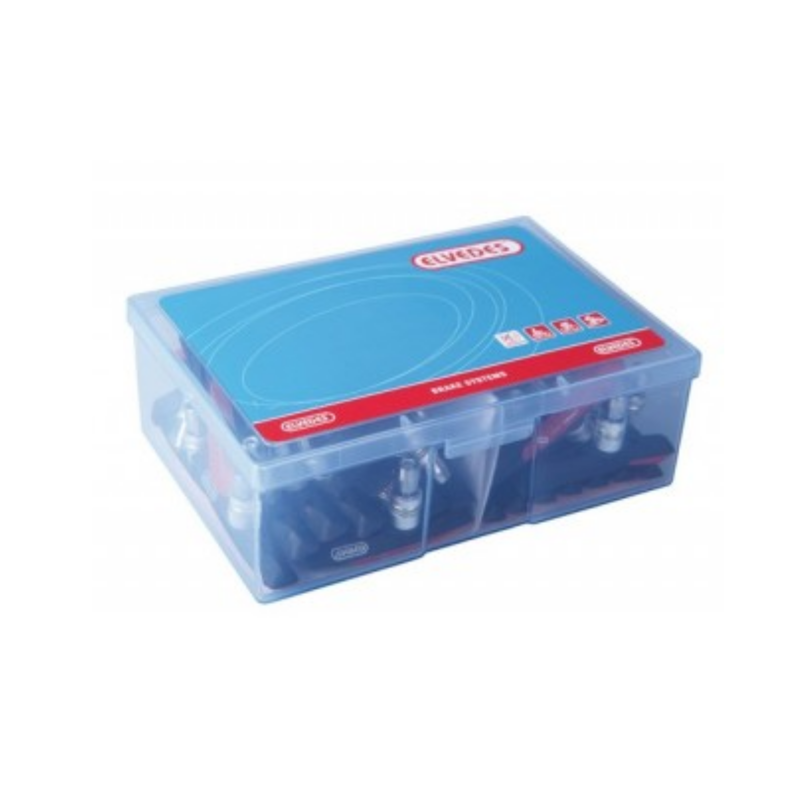 Elvedes V-brake remblokken 72mm. voor natte en droge omstandigheden. Per 25 paar