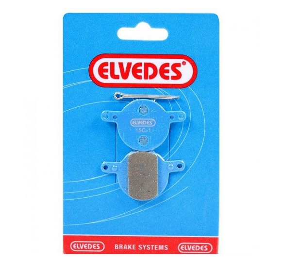 Elvedes Organische Schijfremblokjes voor Magura Julie 2001-2008 per paar