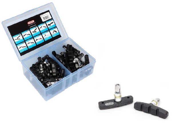 Elvedes V-type velgremblokjes 60mm werkplaatsdoos per 25 paar