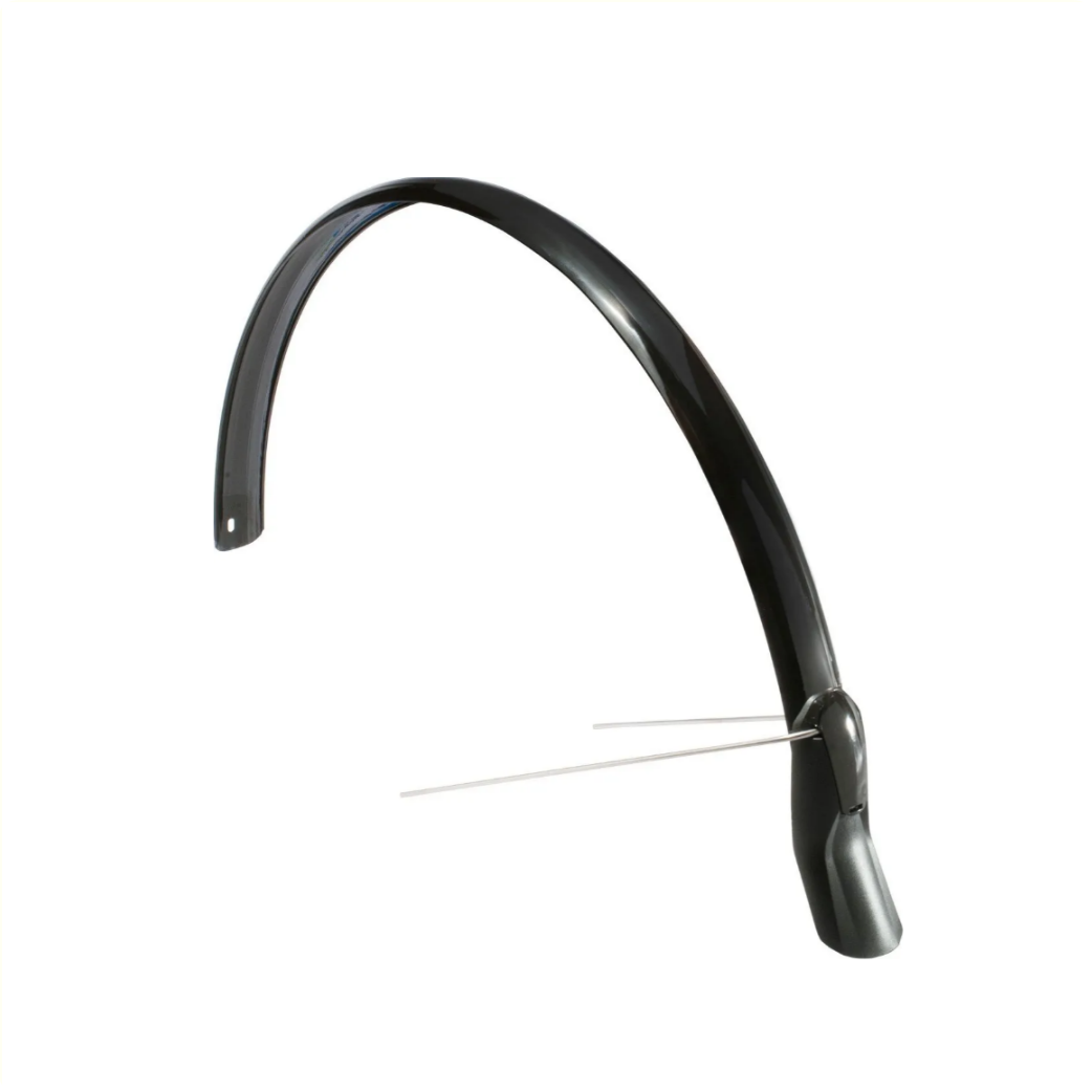 Eurofender Scatto spatbord 28", achter. zwart 51mm breed