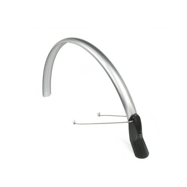 Eurofender Scatto spatbord 28", achter. zilver 51mm breed
