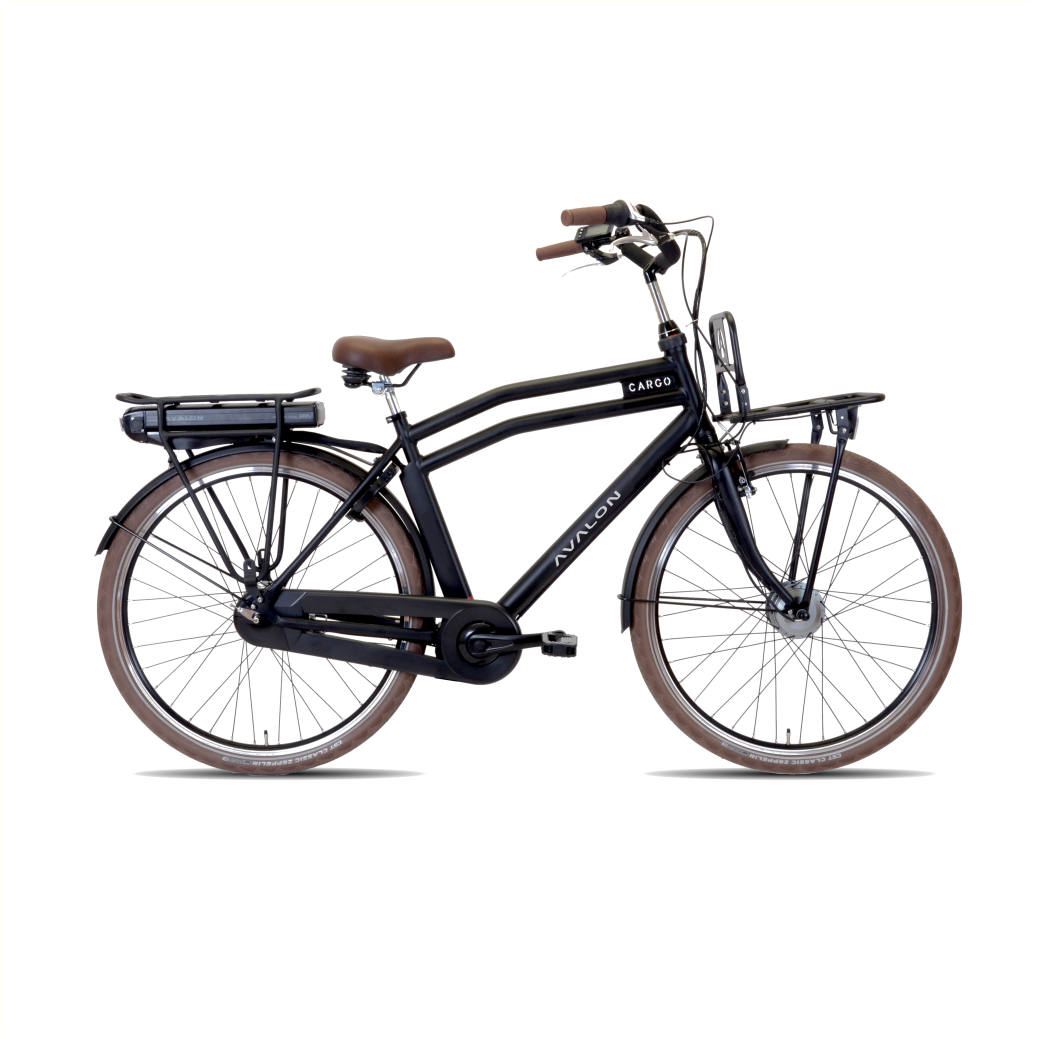 Avalon E-Cargo N7 Heren 52cm. Zwart Mat