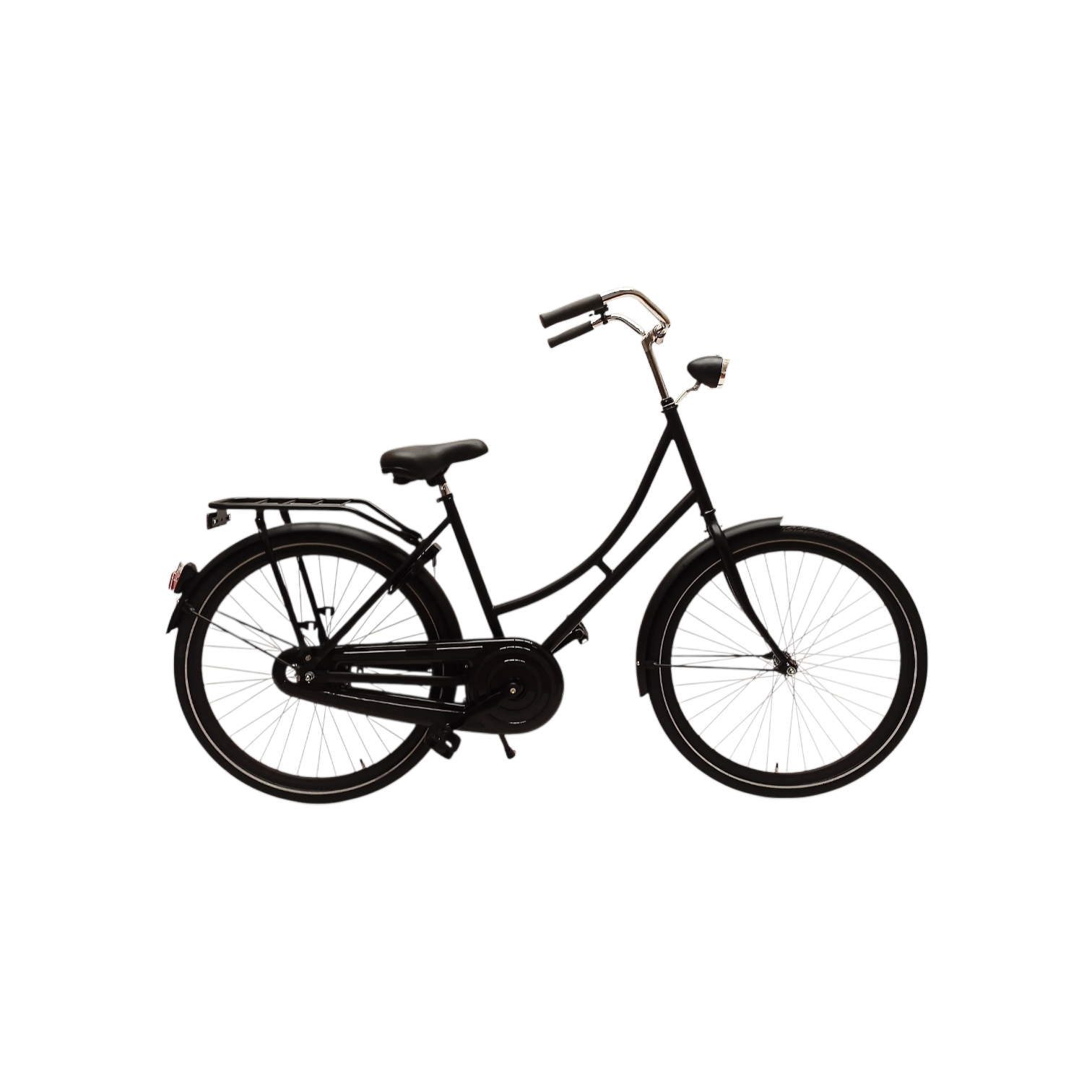 Omafiets 26" D46cm matzwart.