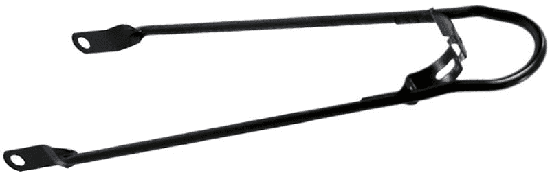 Spatbordstang 26" mat zwart,  met bumper