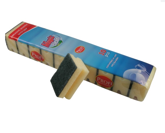 Schuurspons met grip 10 dlg