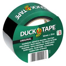 Duck Tape reparatie 50mmx25m. zwart