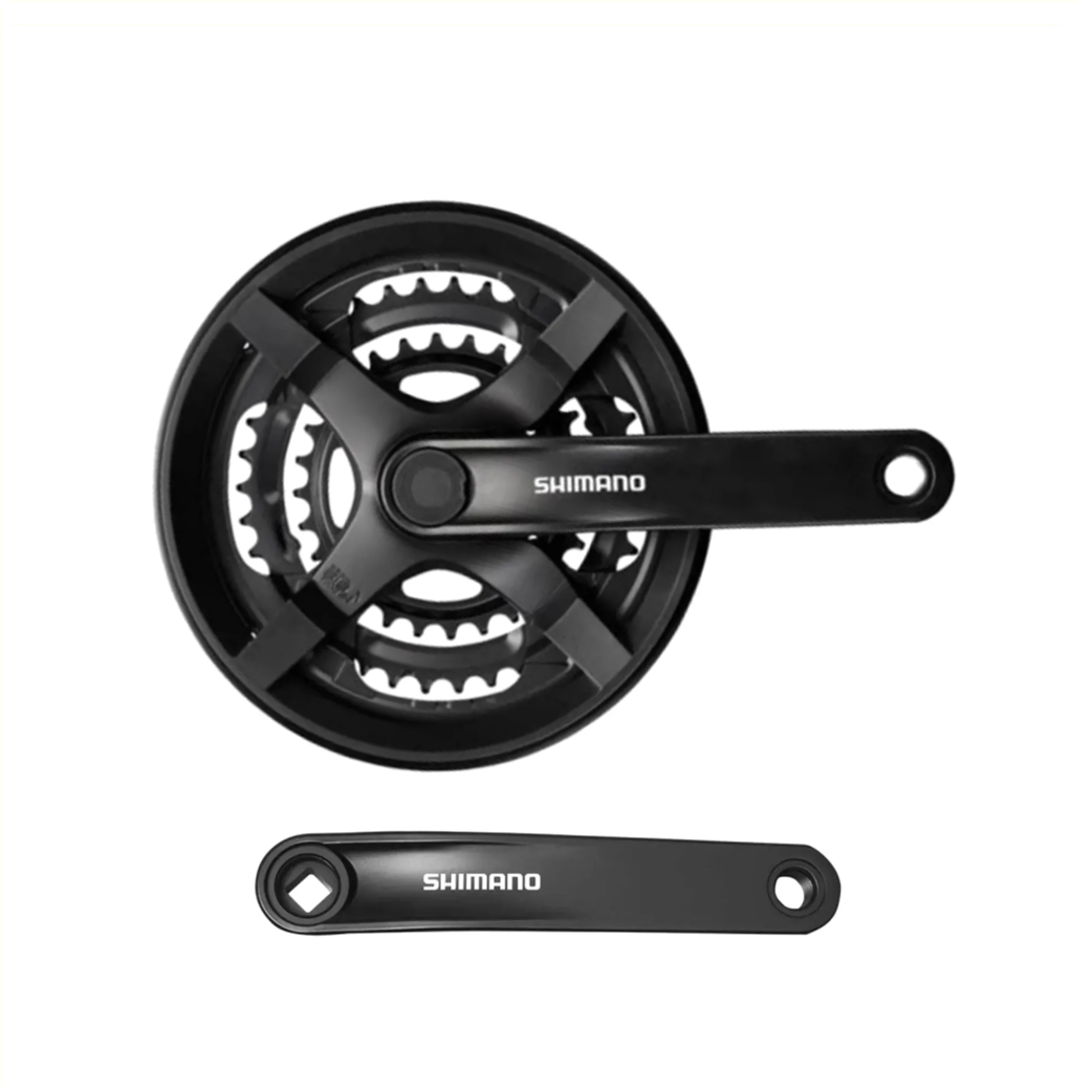 Shimano crankstel FC-TY301, 6/7/8-speed, 48/38/28T
