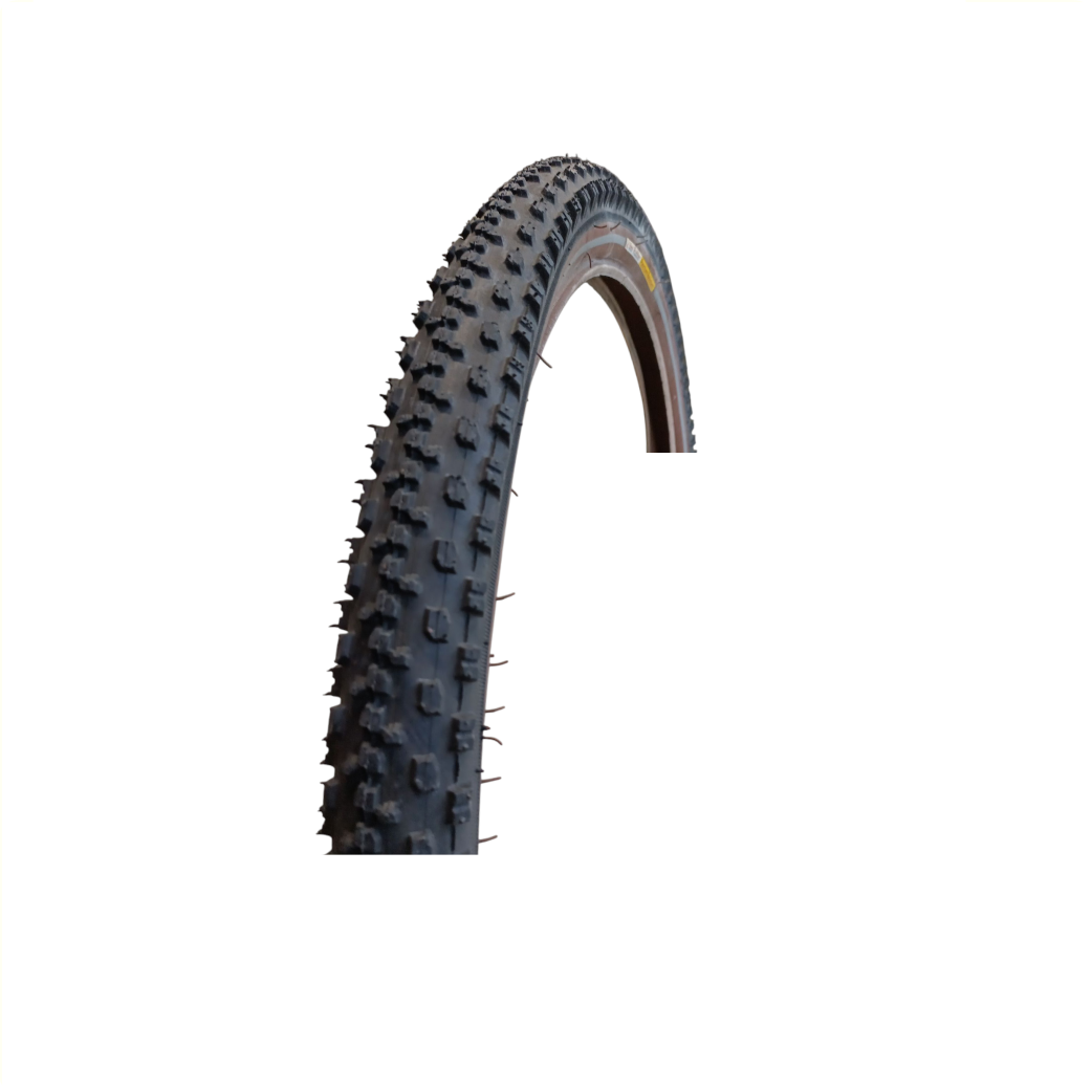 Vee Rubber buitenband (1.5mm anti-lek) zwart/bruin met reflectie, 26x2.00 ETRTO 50-559, inclusief DV binnenband