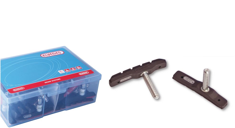 Elvedes remblokken cantilever 72mm. per 25 paar