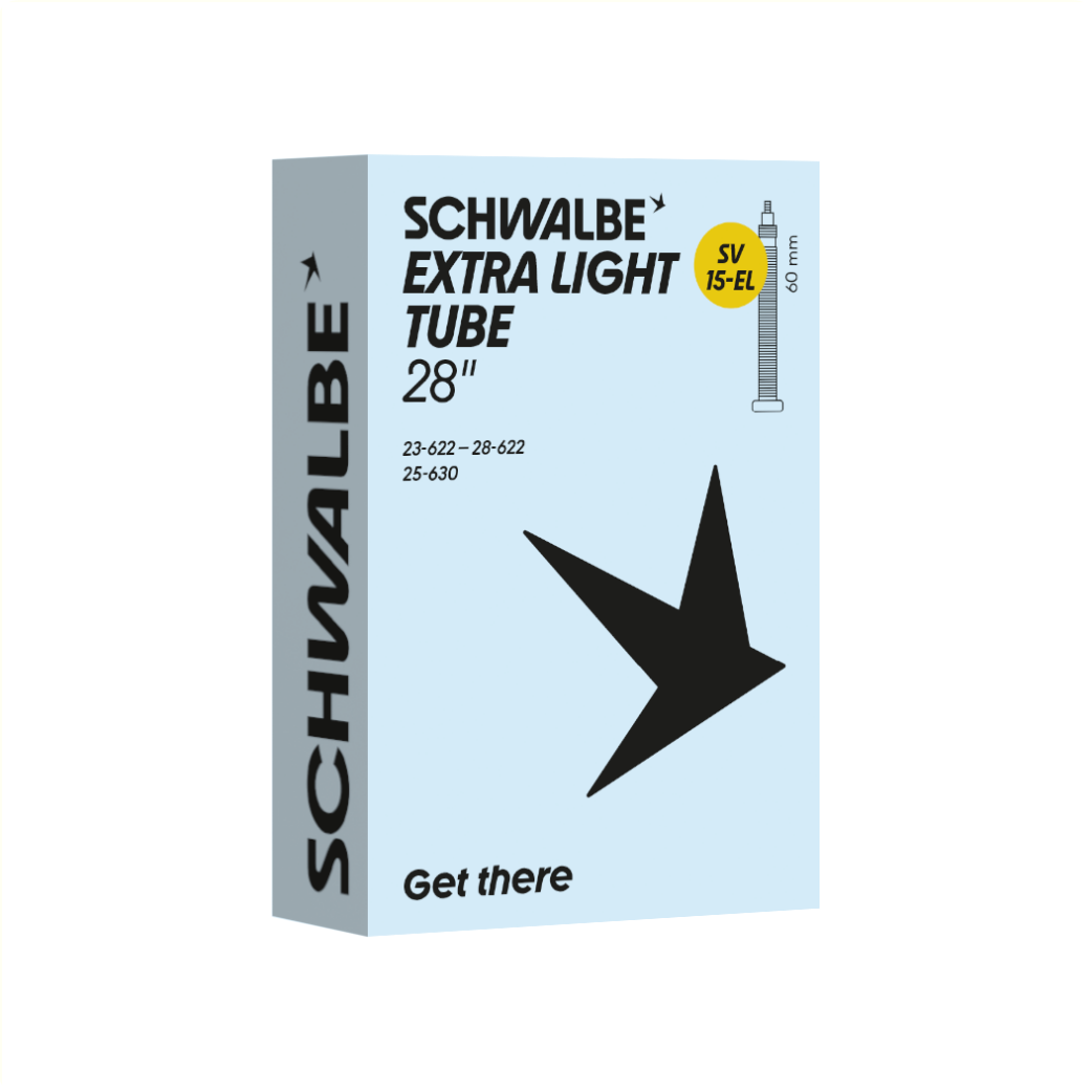 Schwalbe Binnenband xtra light 28x3/4-1.00, 27/28-1.00 ETRTO 18/25-622, 22/25-630, Presta/ Frans SV20-EL 60mm