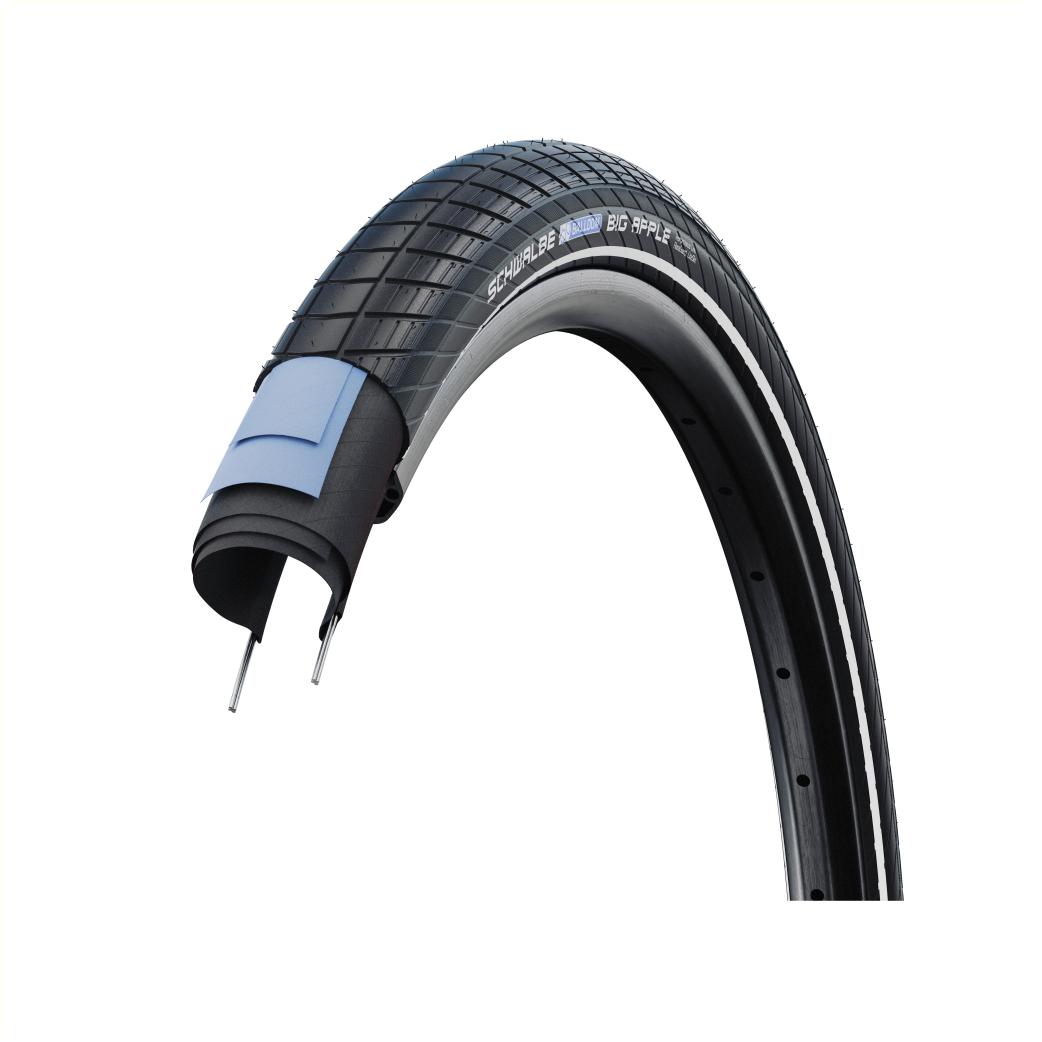 Schwalbe Big Apple (Raceguard), Zwart met reflectie, 28x2.00 ETRTO 50-622