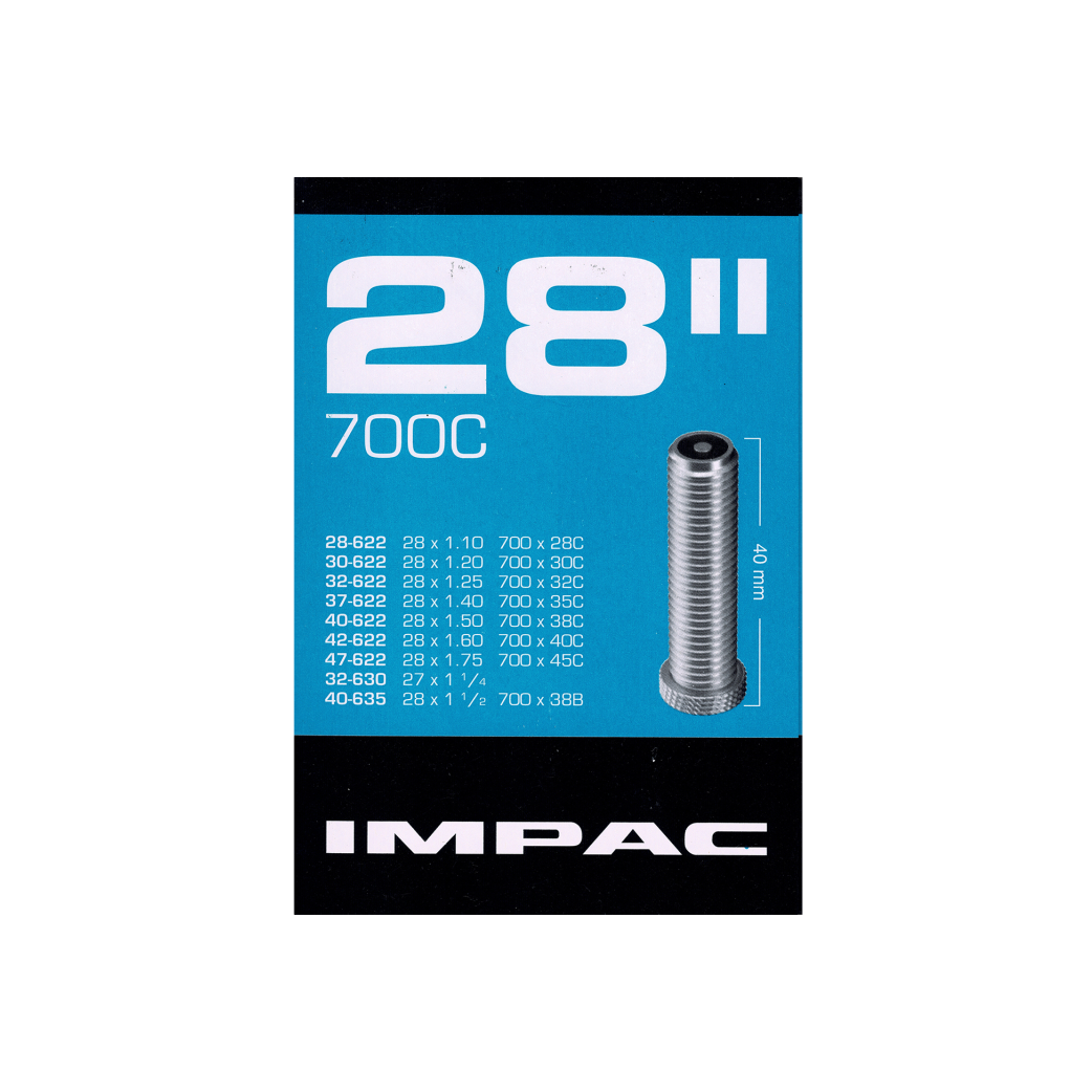 Impac Binnenband (by Schwalbe) AV28  28x1 5/8x1 3/8, 28x1 1/4, 28x1 1/2, 28x1.75  ETRTO 28/47-622/635, Ventiel:auto ventiel