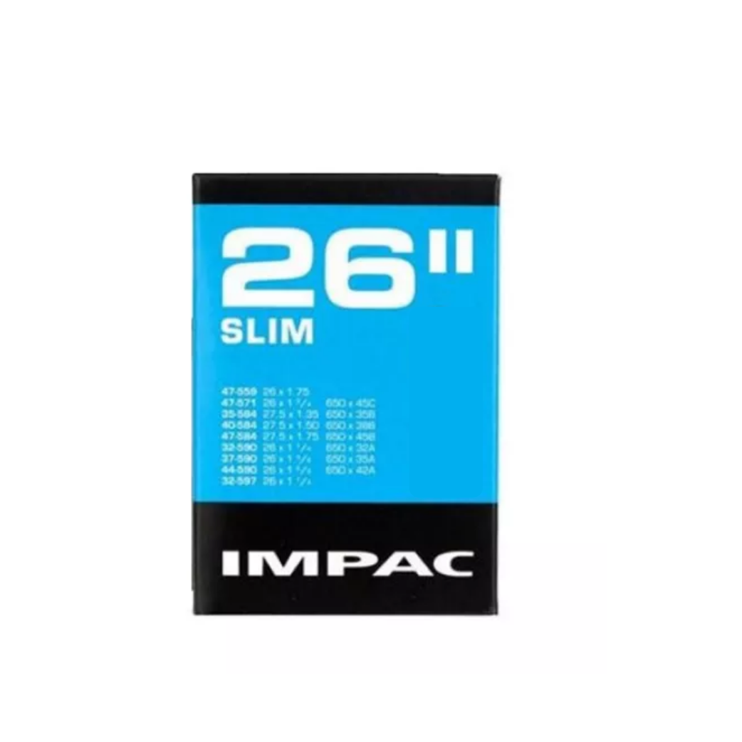 Impac Binnenband (by Schwalbe) SV26SLIM  26x1.75 - 26 x1 3/8 - 26x 1 1/4 ETRTO 32/47-559/597 , Ventiel: sclavarand/frans 40mm