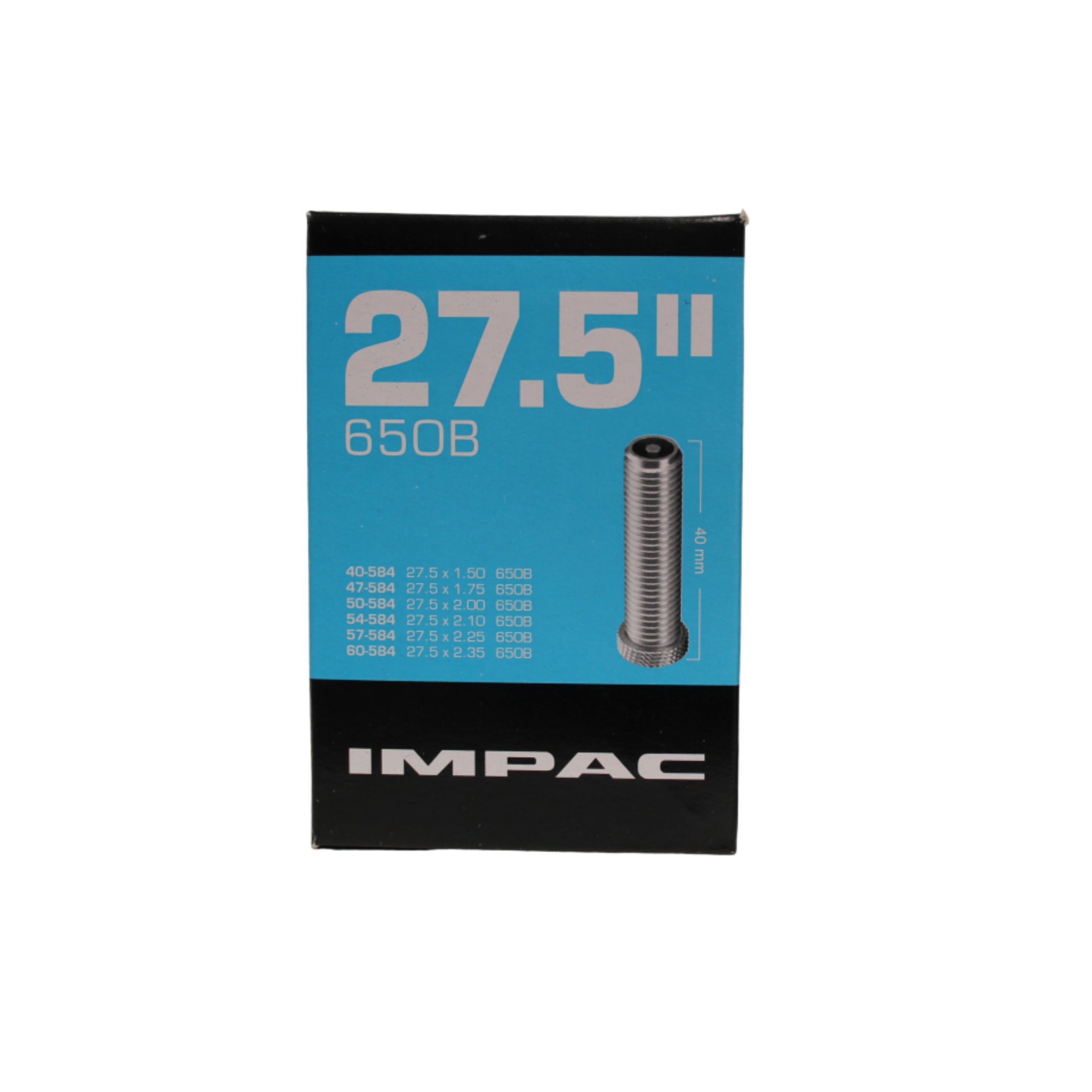 Impac Binnenband (by Schwalbe) AV27.5 27.5x1.50 -27.5x2.35 ETRTO 40/60-584 Ventiel 40mm: Schrader/auto