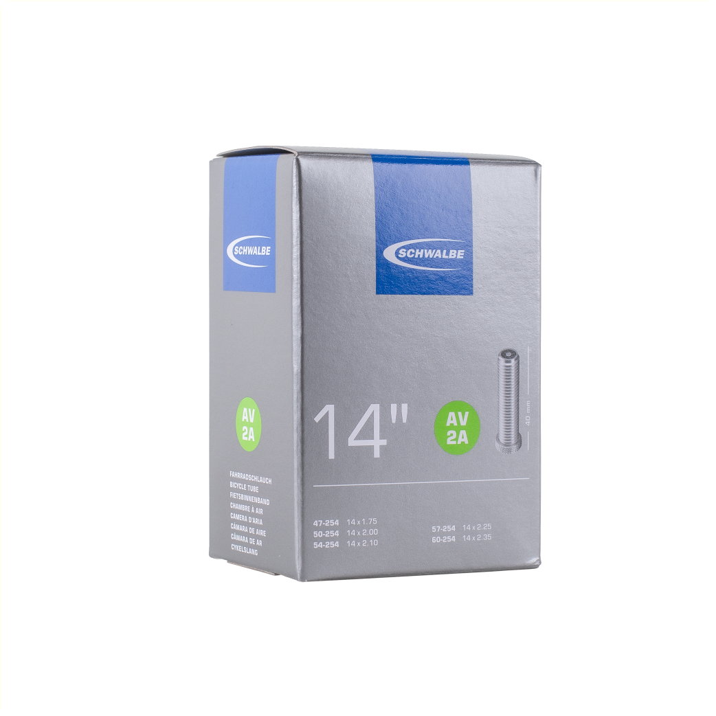 Schwalbe Binnenband AV2A, 14x1.75  ETRTO 47/60-254, Autoventiel AV 40mm