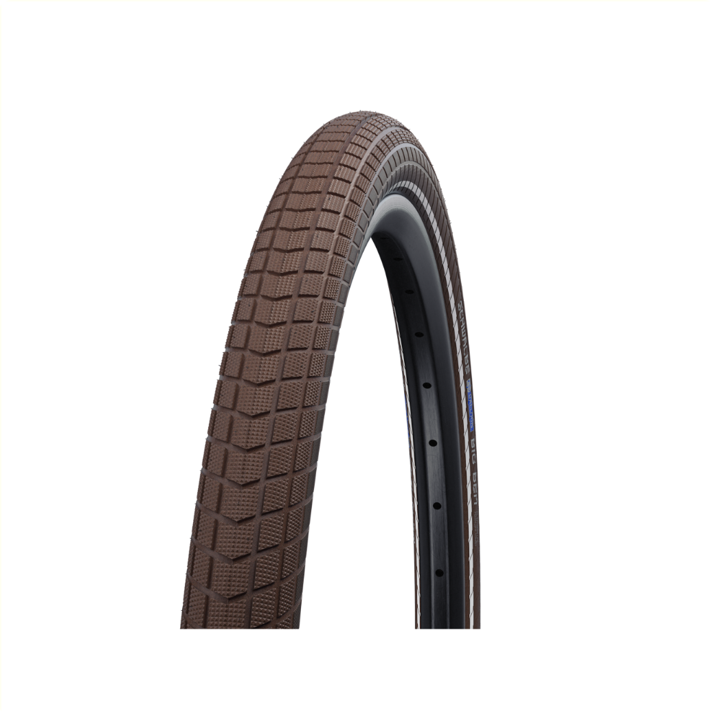 Schwalbe Big Ben (K-Guard, Twinskin), bruin met reflectie, 26x2.15 ETRTO 55-559