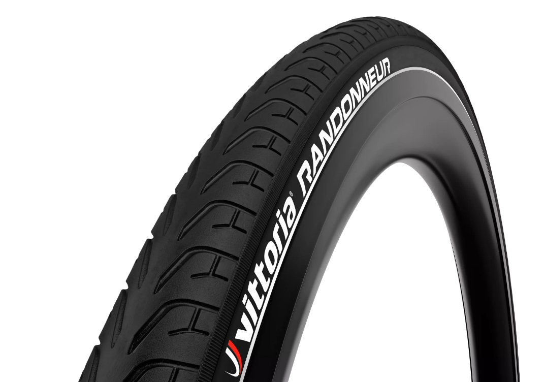 Vittoria buitenband Randonneur Tech 47-622 Rigid D Reflect, Zwart met reflectie 28x1.75, ETRTO 47-622
