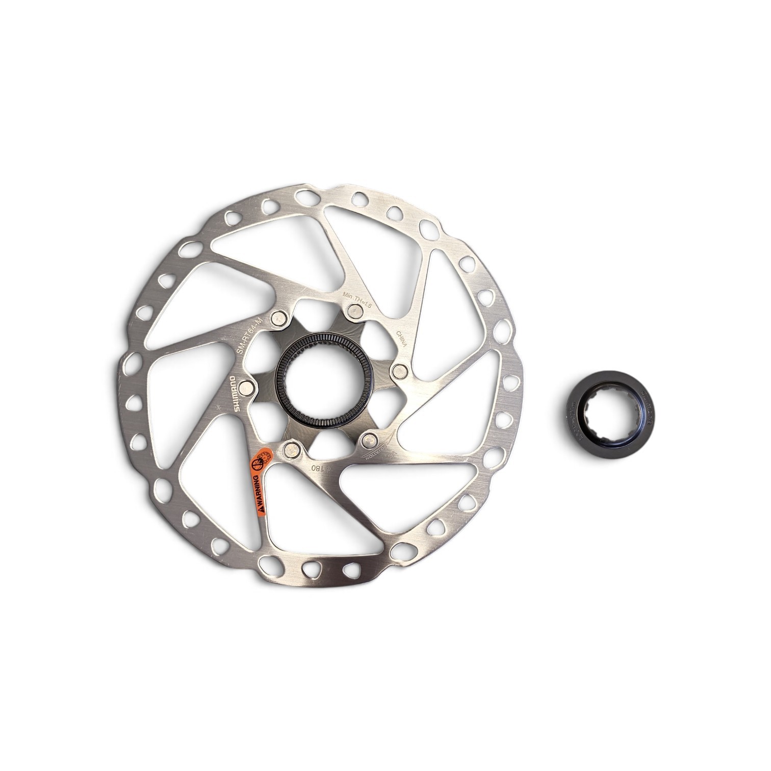 Shimano RT64 Remschijf RVS 180mm Centerlock montage