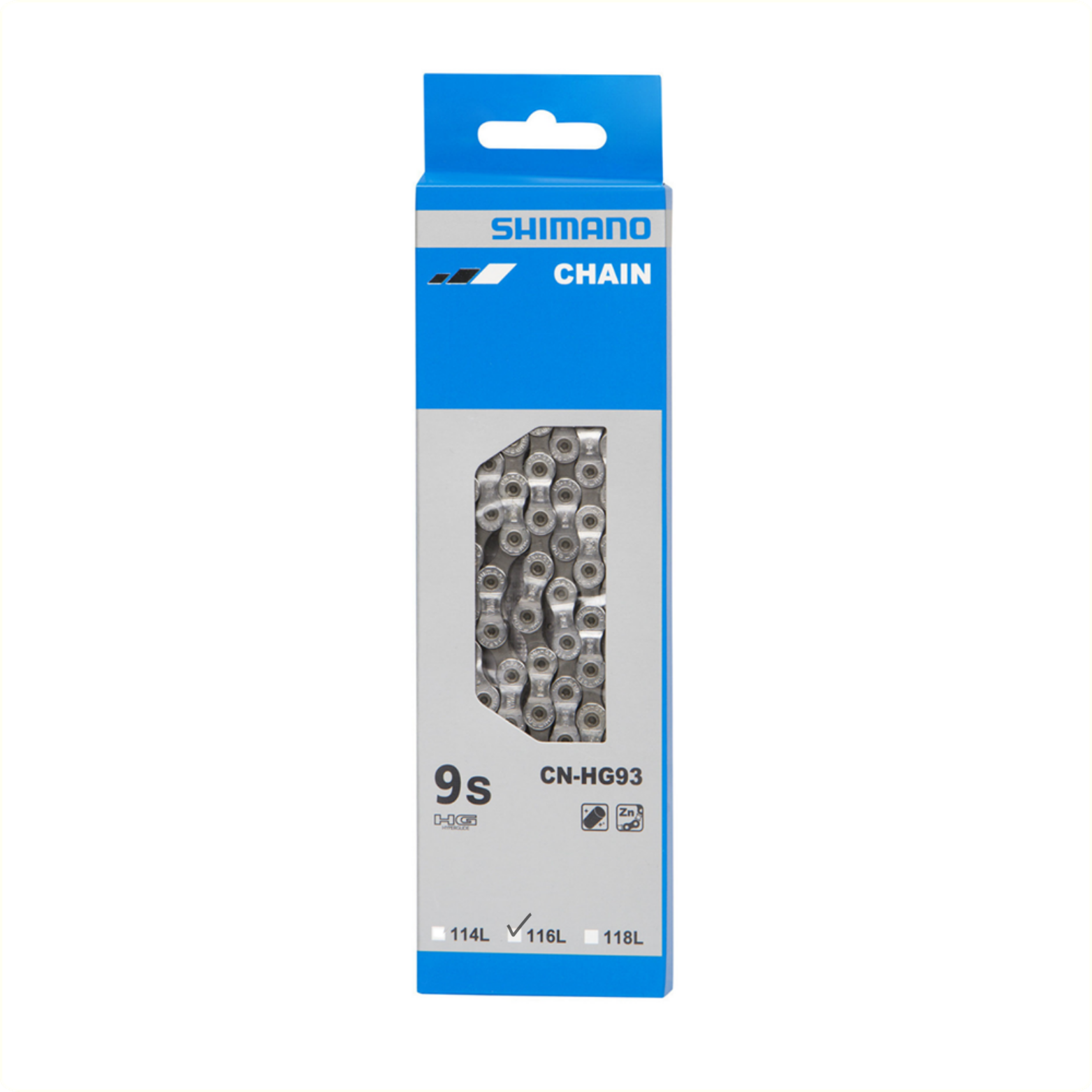 Shimano CN-HG93 ketting small 116 Links 9-speed Deore XT