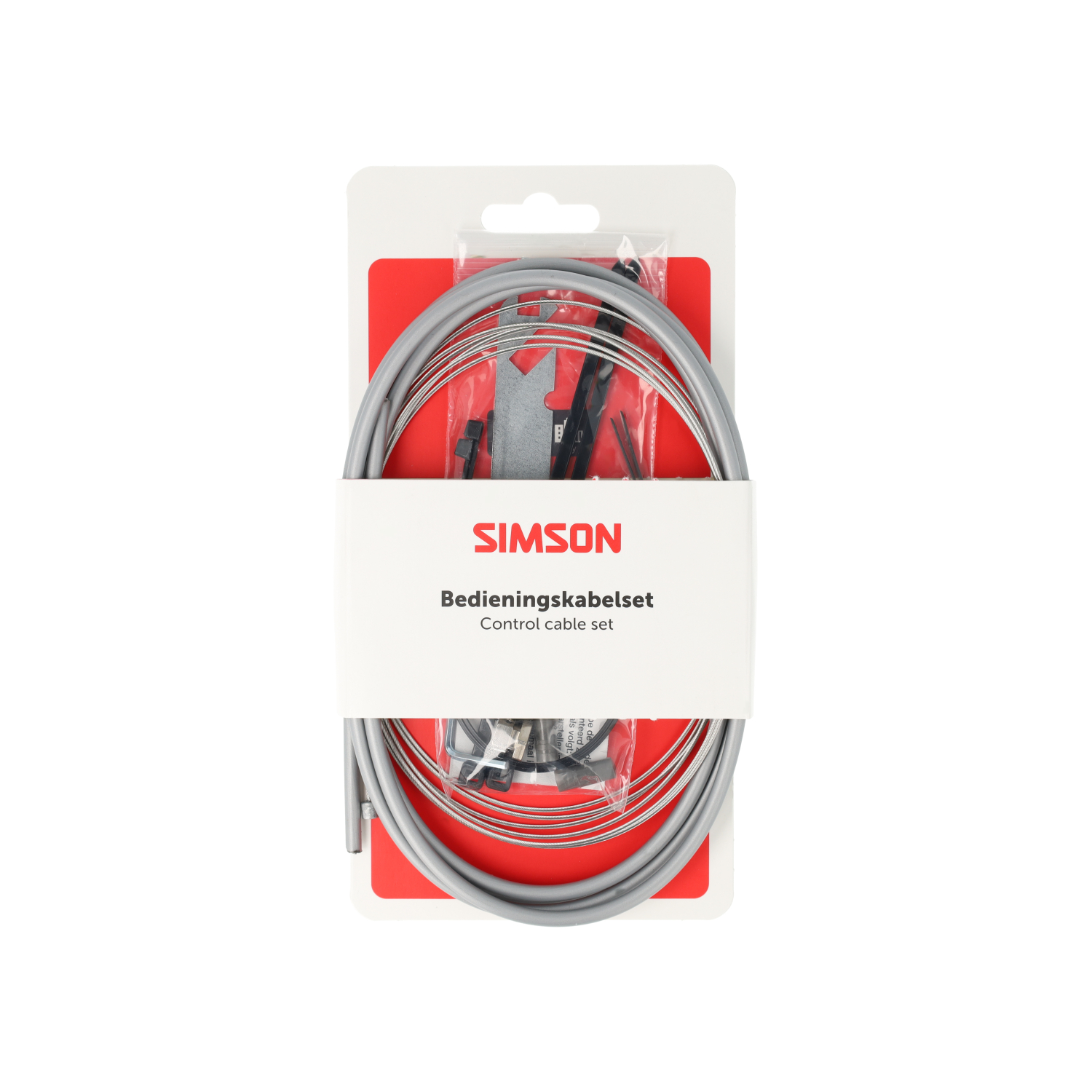 Simson Versnellingskabelset compleet Shimano Nexus 4/7/8 grijs RVS