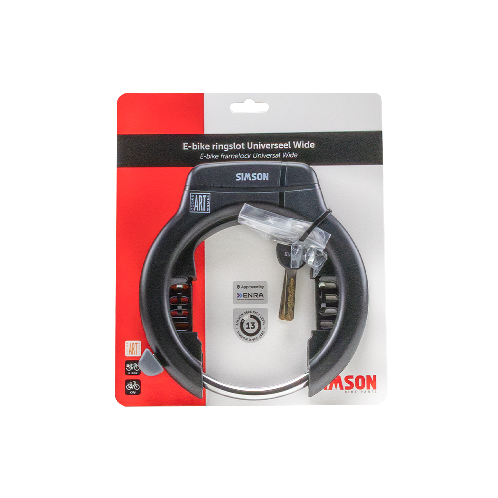 Simson Ringslot Wide 80mm ART** met plug-in voor insteekketting of kabel