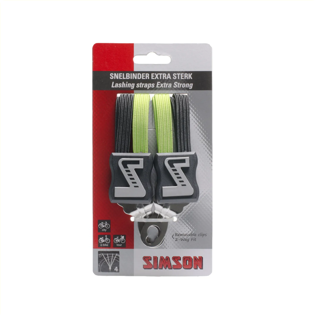 Simson Snelbinder Extra Sterk, 4 binder, zwart-groen