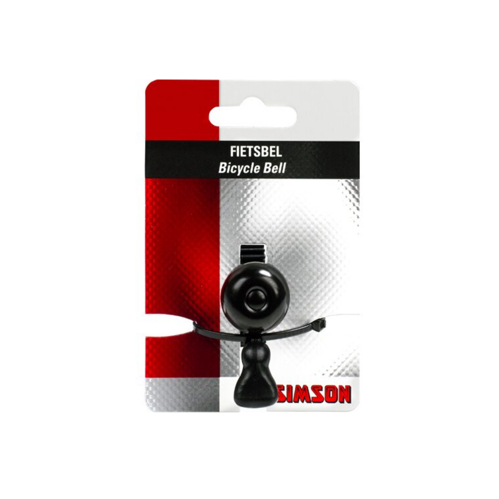 Simson Bel Micro 23mm, rubber elastiek bevestiging, zwart