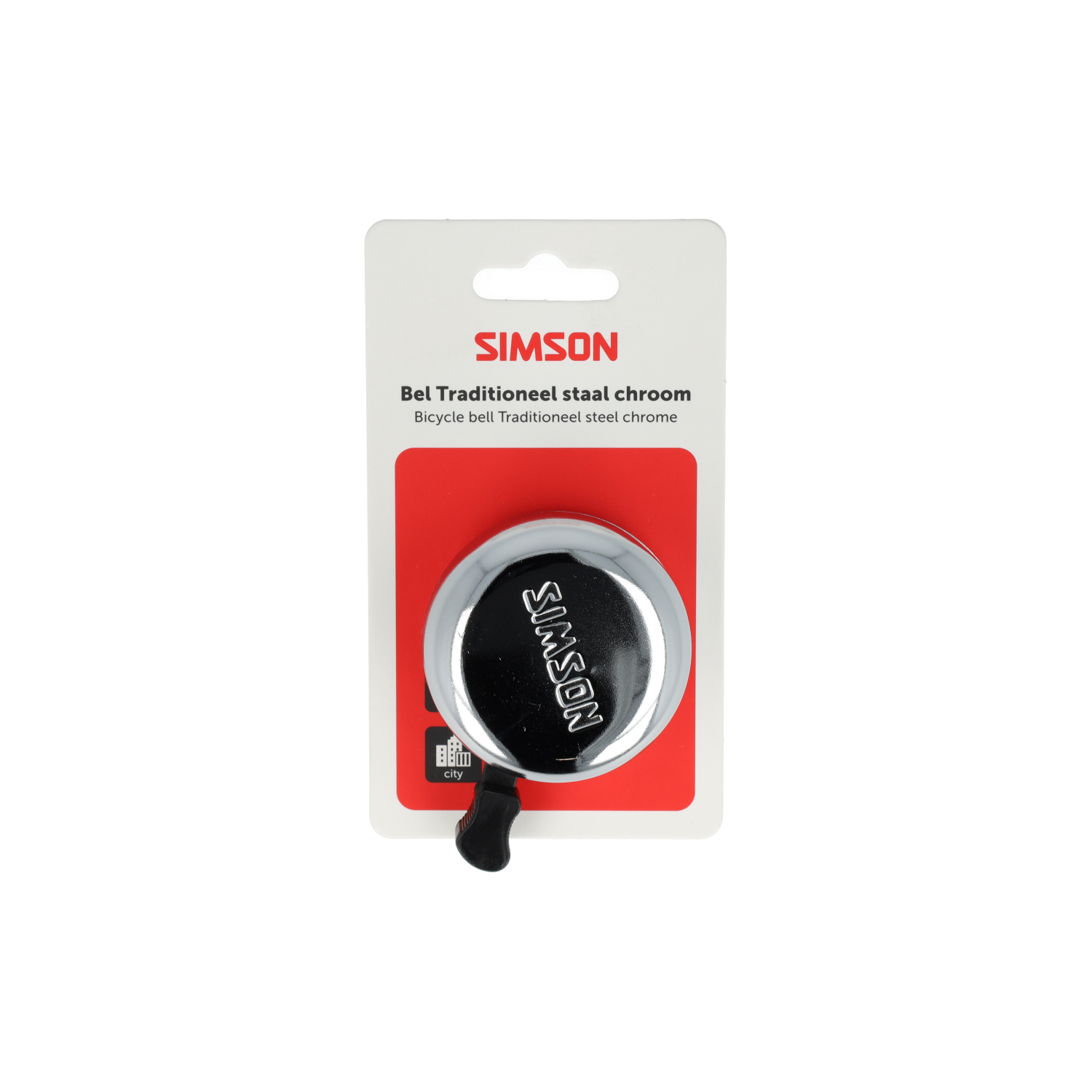 Simson Bel Traditioneel chroom staal