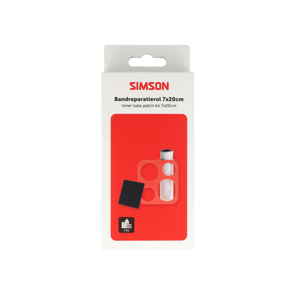 -Simson Bandenreparatie rol pleister & sjabloon 7x20 cm