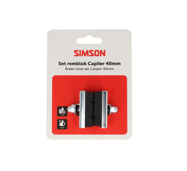 Simson remblokken caliper 40mm per paar