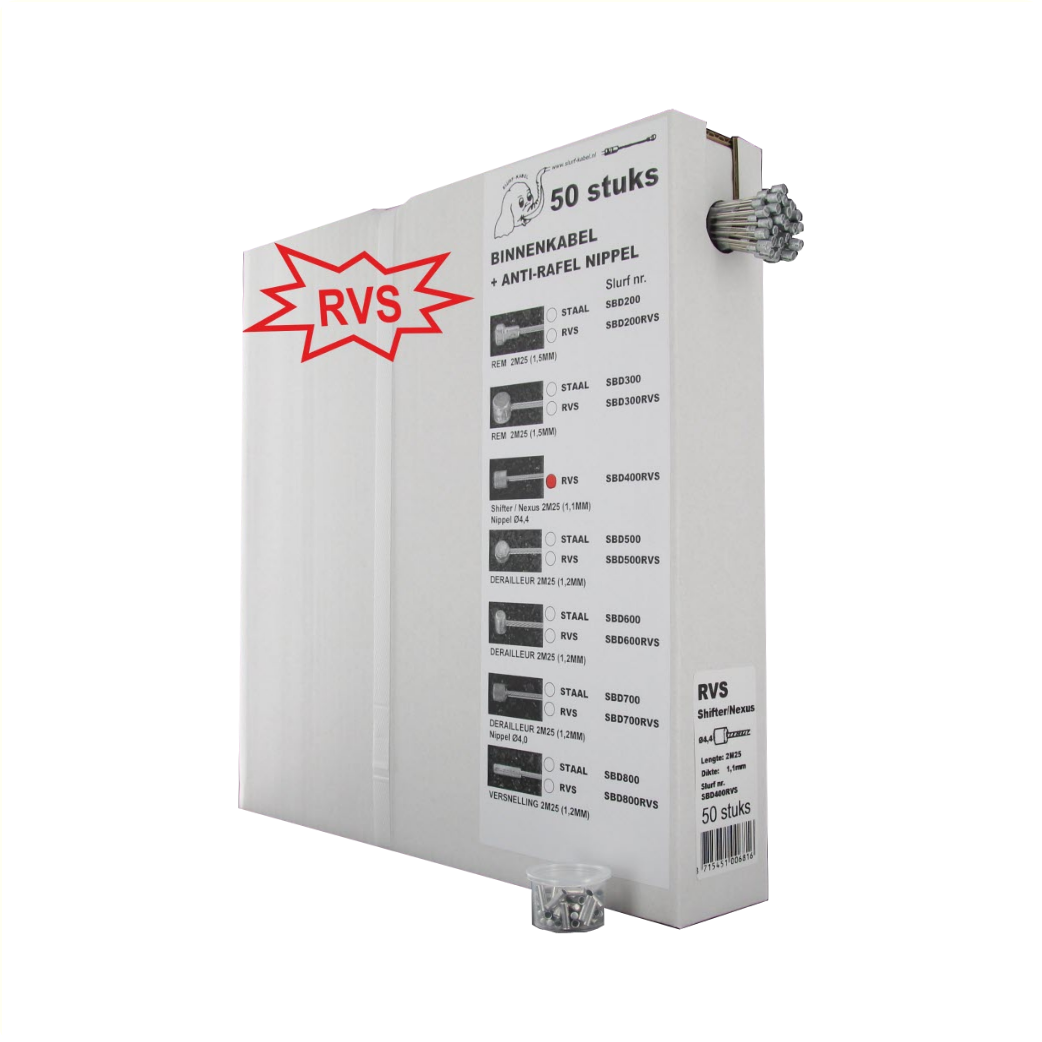 Slurf Binnenkabel RVS derailleur (50 stuks)