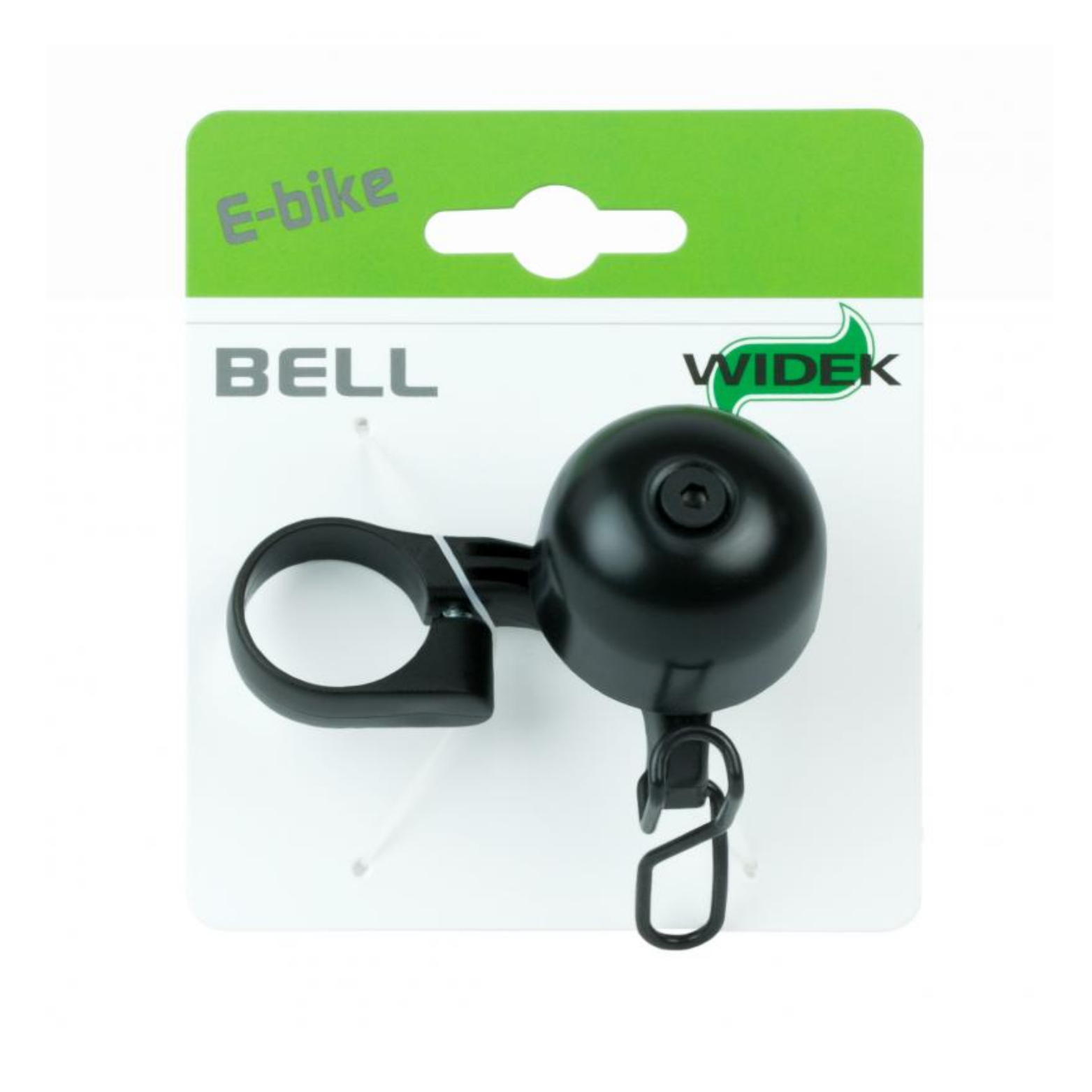 Fietsbel paperclip 'all black' Widek zwart