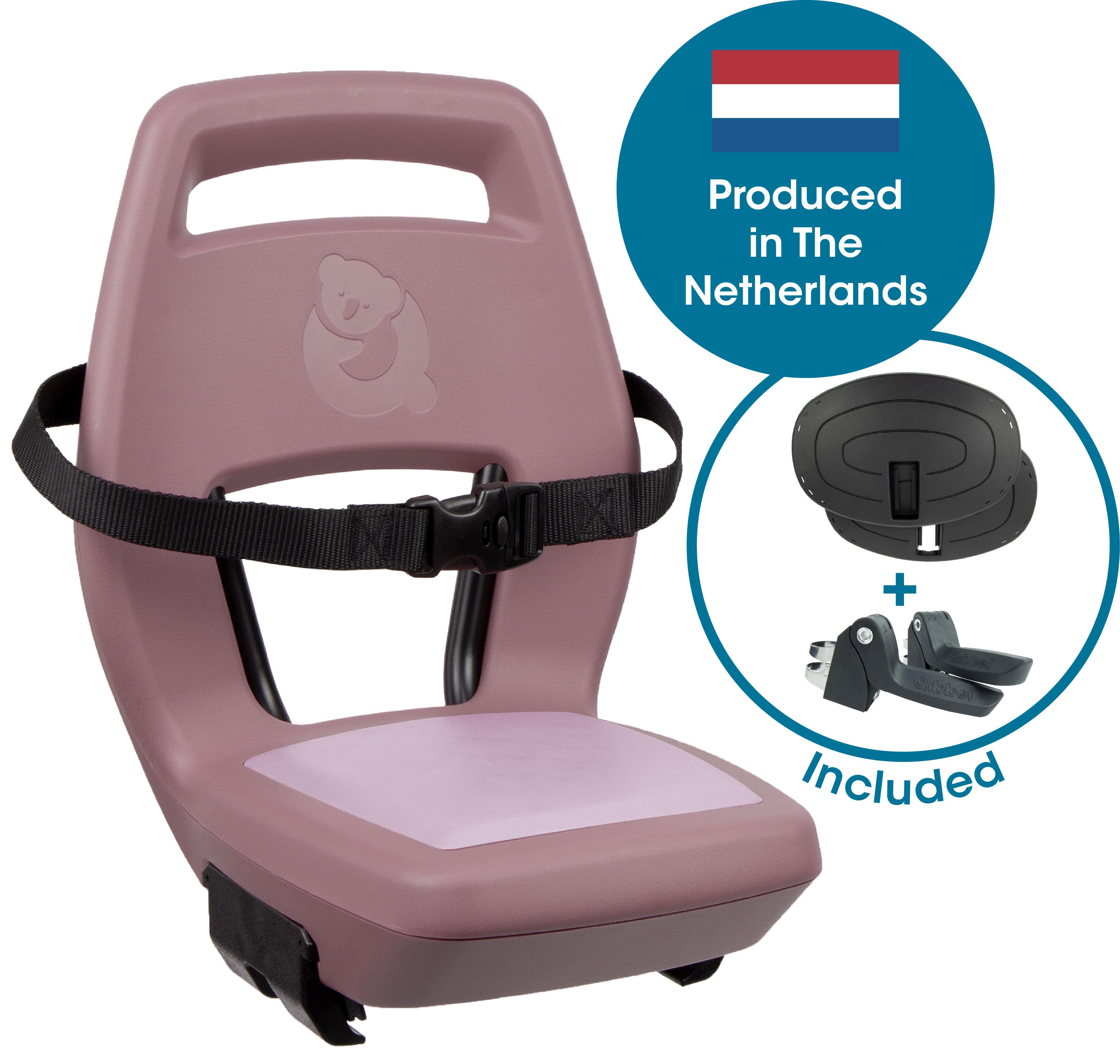 Qibbel Junior 6+ Plum Rose – roze/roze – incl. voetsteunen en voetbeschermingsplaten