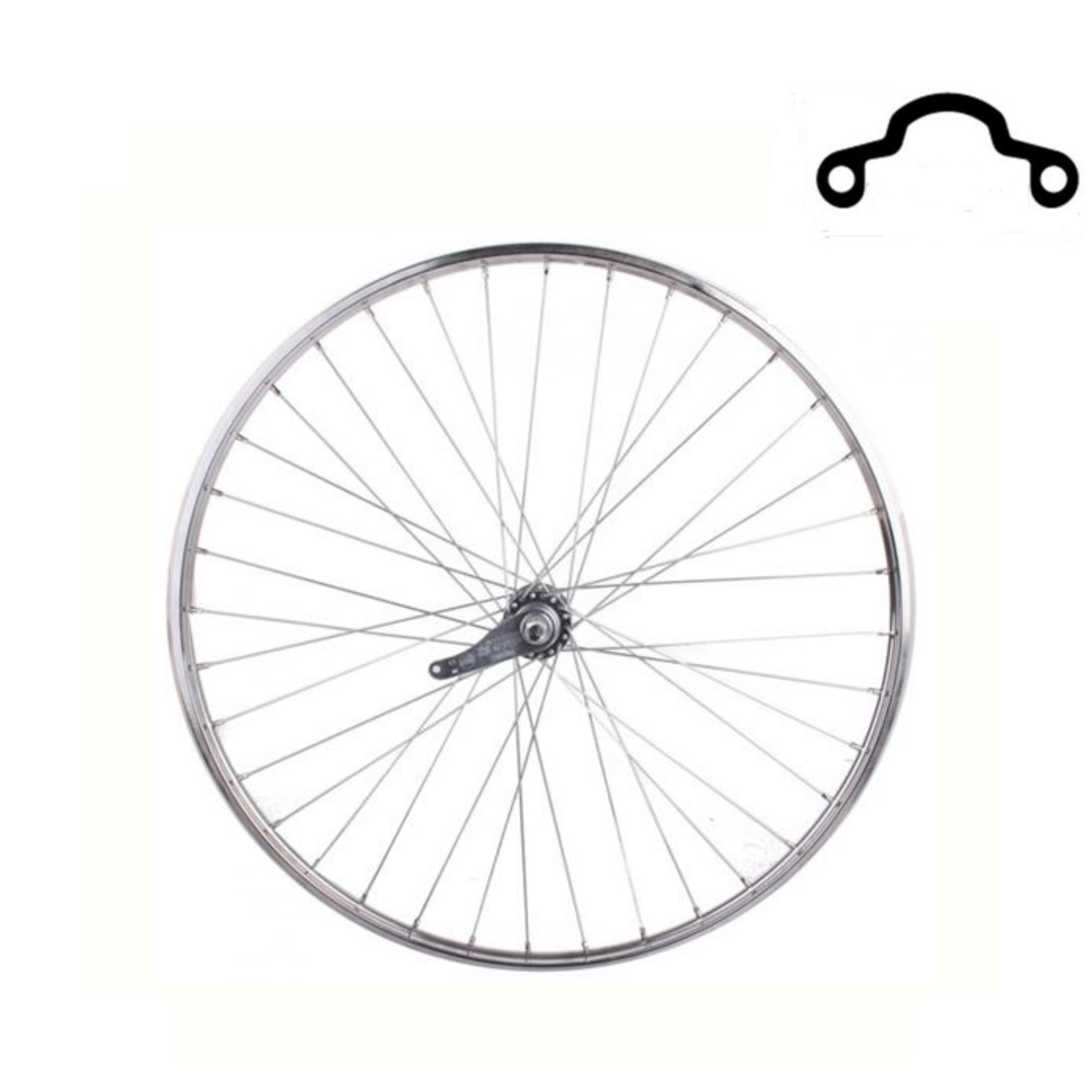 Achterwiel 28x1 1/2 KT remnaaf, spaak 13